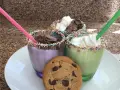 Chocolate Milkshake with Donuts
