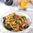 Teriyaki Spaghetti with Mushrooms and Roasted Peppers