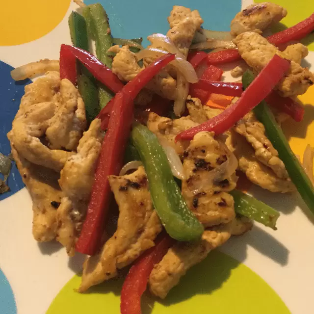 Fajitas de Pollo con Pimiento