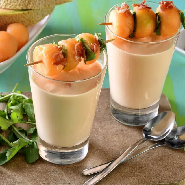 Cold Melon and Mint Soup