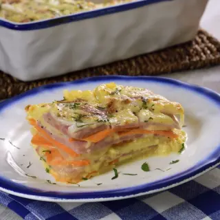 Easy Potato and Sweet Potato Lasagna
