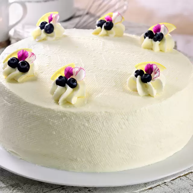 Pastel de Blueberry con Limón