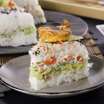 Delicioso Pastel de Sushi