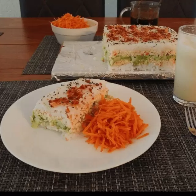 Delicioso Pastel de Sushi