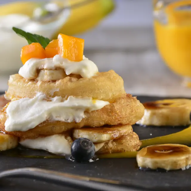 Torre de Banana com Maracujá
