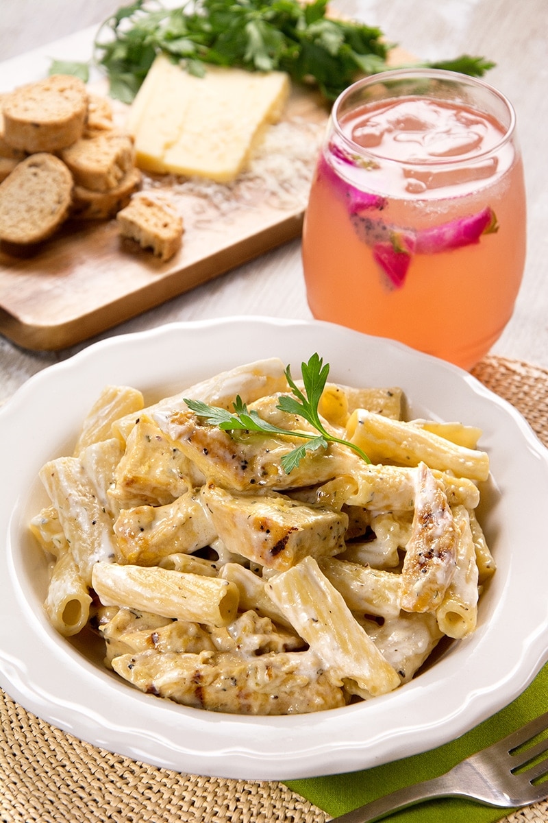 Pasta Cremosa Con Pollo