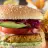 Vegetarian Burger with Cauliflower and Broccoli Bits