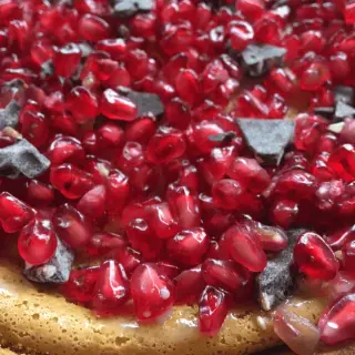 Pomegranate and Chocolate Pie