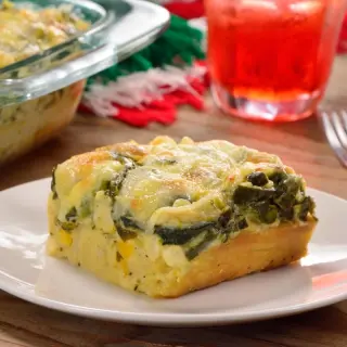 Corn Bread with Poblano Strips