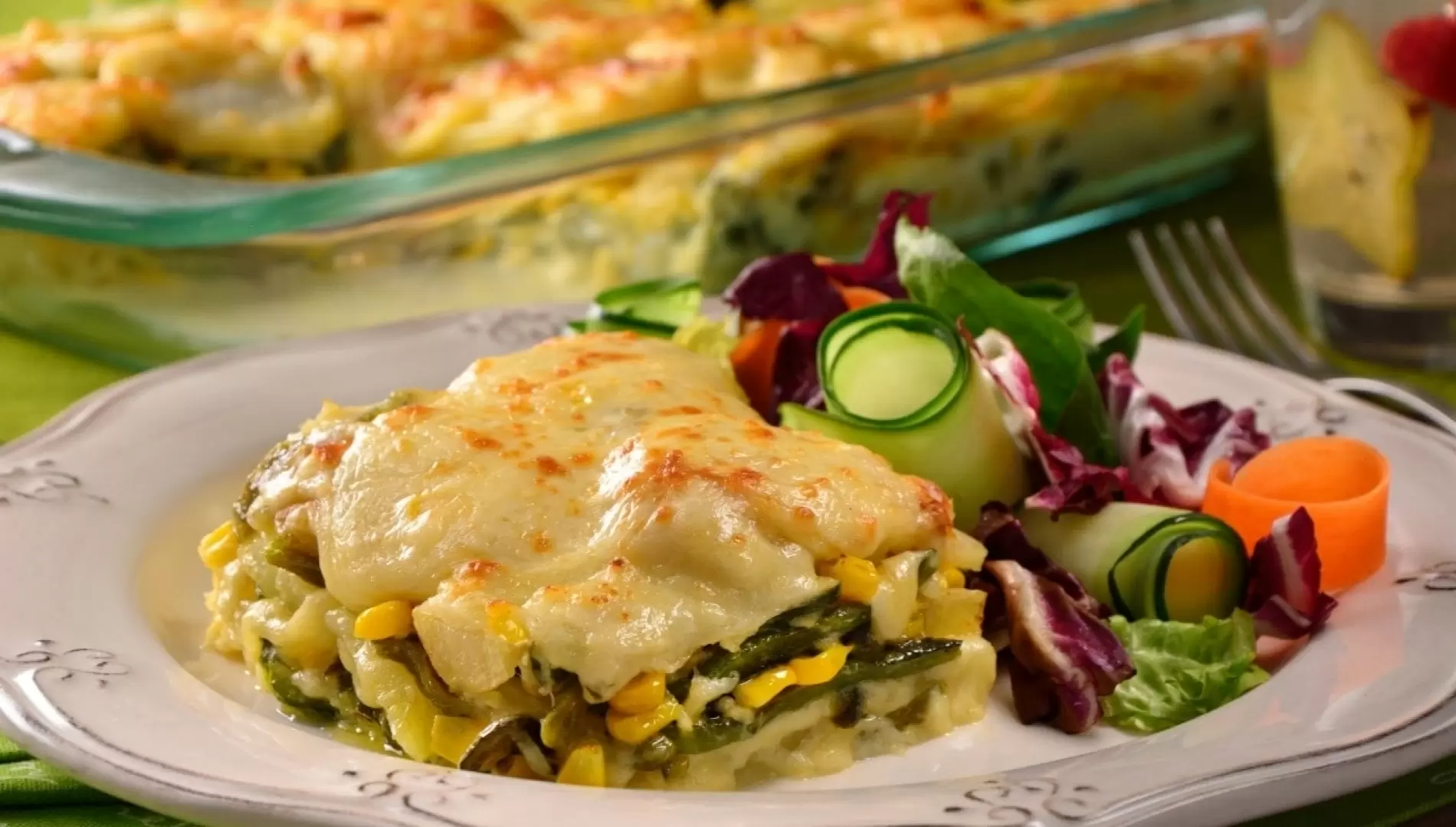 Gratin Potatoes with Cheese and Poblano