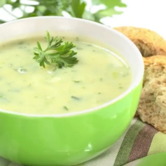Potato and Leek Cream with Herbs