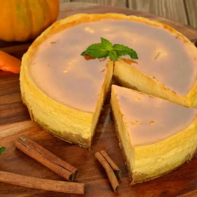 Pastel de Queso y Calabaza de Castilla con Caramelo