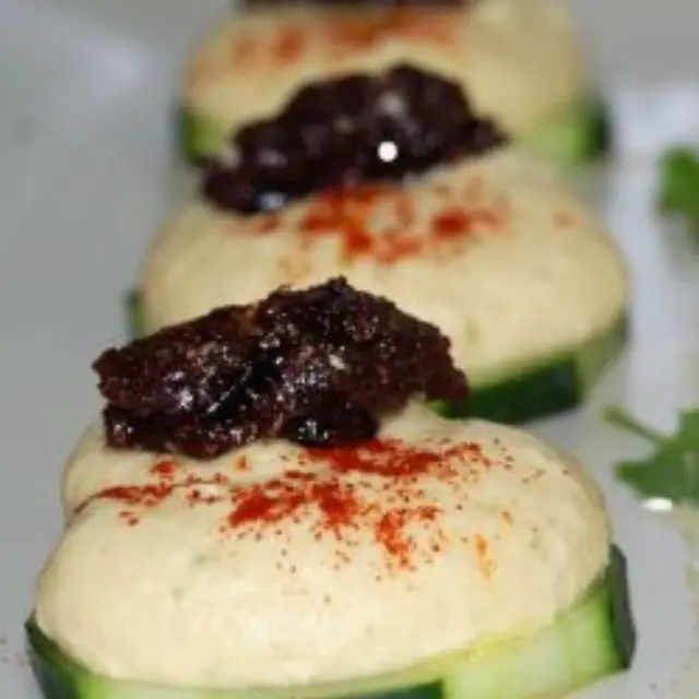 Hummus and Cucumber Snack