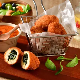 Chicken Croquettes with Spinach