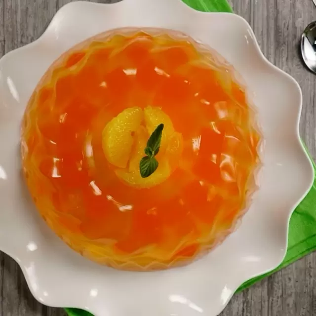 orange jello mold