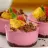 Mini Cheesecake de Framboesa com Crosta de Banana e Chocolate