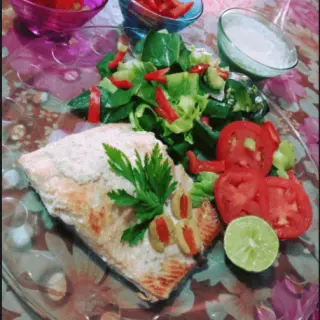 Salmon in Tahini Sauce