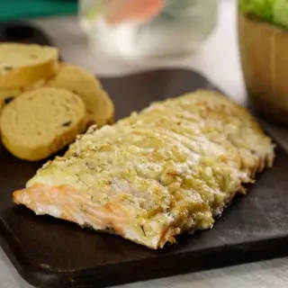 Baked Salmon with Mayonnaise