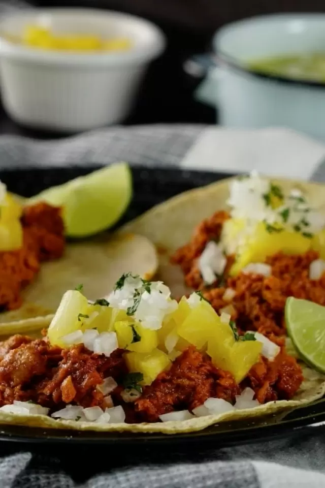 Tacos de Atún al Pastor