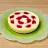 Torta de Queijo com Corações de Cereja