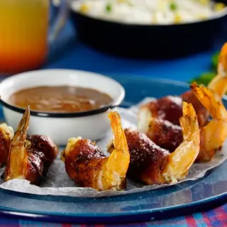 Bacon-Wrapped Cheese-Stuffed Shrimp