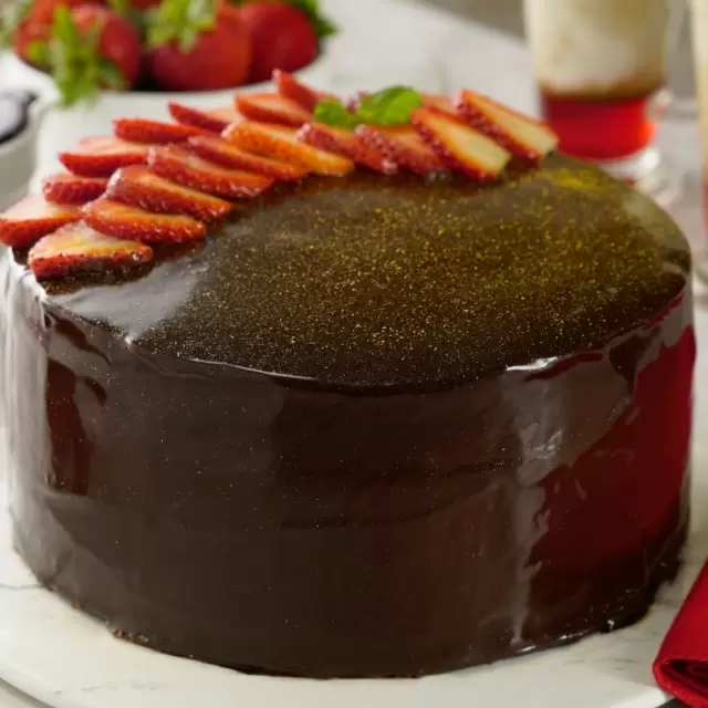 Pastry Cream-Filled Chocolate Cake