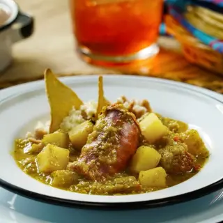 Longaniza in Green Sauce