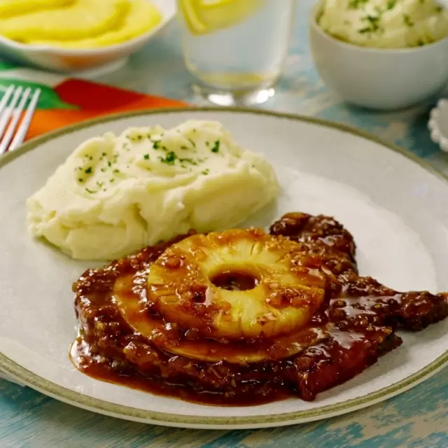 Chuletas a la Hawaiana