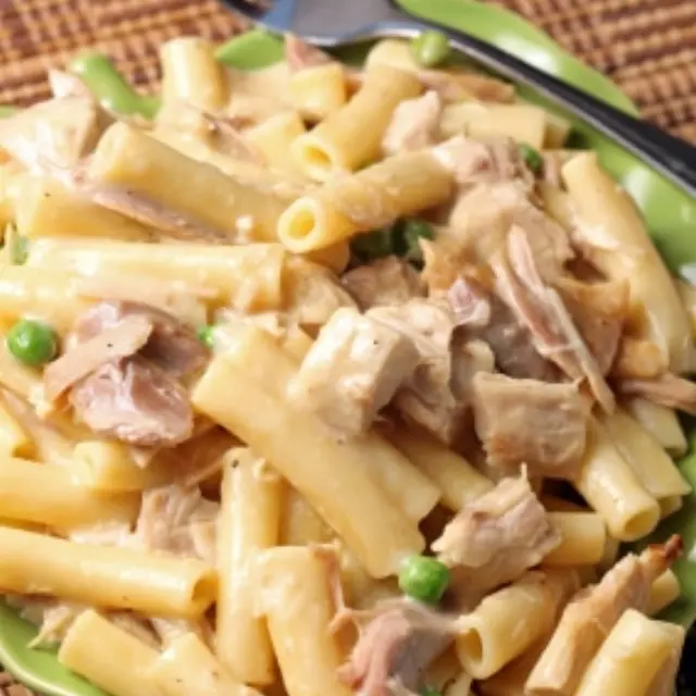Pasta Alfredo with Turkey