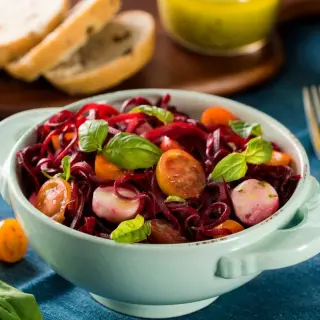 Beet Salad Caprese Style