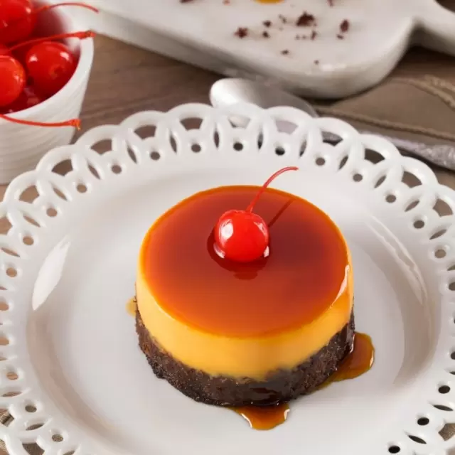 Chocoflan Fácil en Microondas