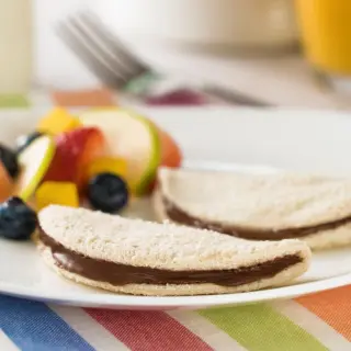 Folded breads with Nutella
