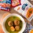 Almôndegas de Frango com Bacon e Cheddar em Molho Verde