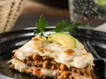 Aztec Cake with Mexican-Style Steak and Flour Tortilla