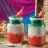 Delicious Three-Color Fruit Frappé