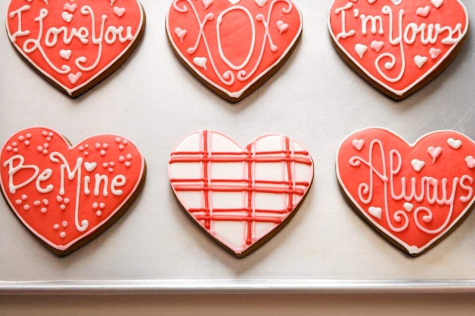 Galletas de Azúcar para San Valentín