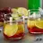White Wine Cocktail with Lemon and Pomegranate