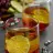 White Wine Cocktail with Lemon and Pomegranate