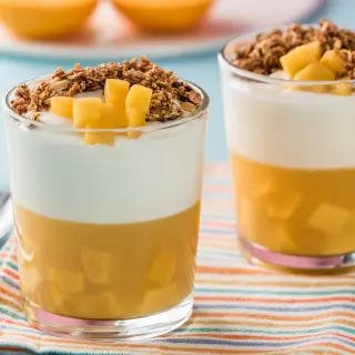 How to make Orange Jelly Snack with Yoghurt