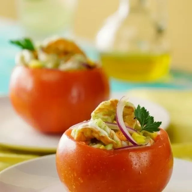 Aguachile-Stuffed Tomatoes