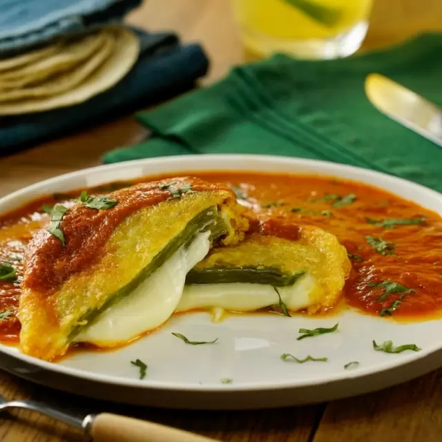 Nopales Rellenos with Cheese