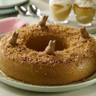 Bolachas com flan