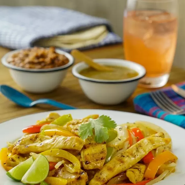 Receta de Fajitas de Pollo