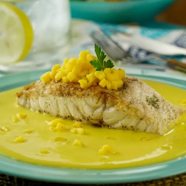 Huachinango en Salsa de Mango - Pescados