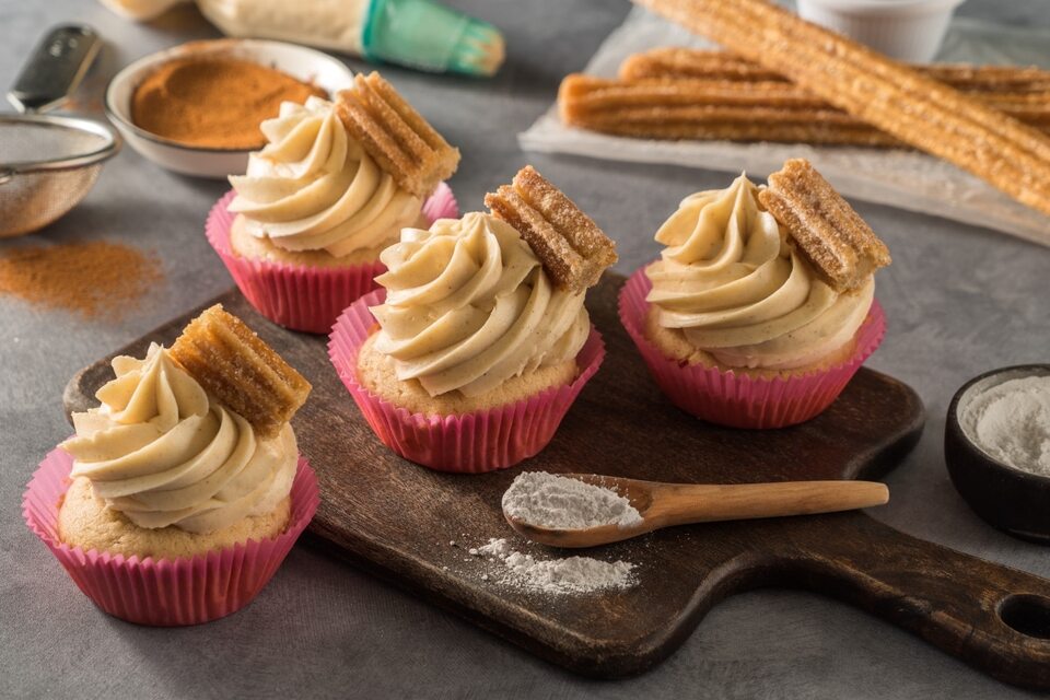 Cupcakes de Churro