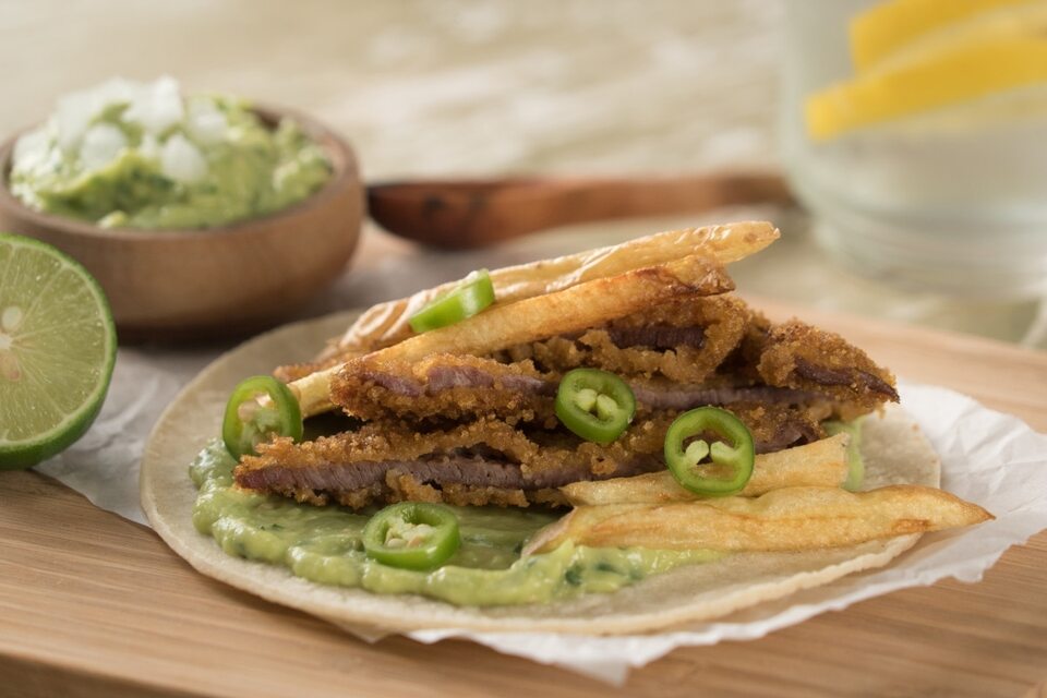 Tacos de Milanesa de Res