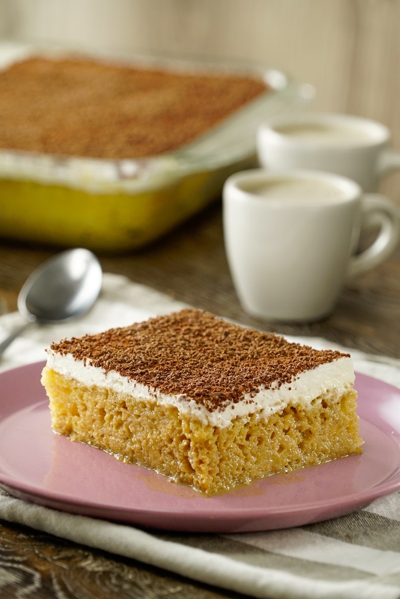 Tres Leches Cake with Coffee Liqueur