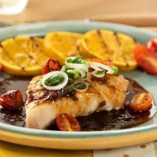 Peixe em Molho de Soja com Gengibre