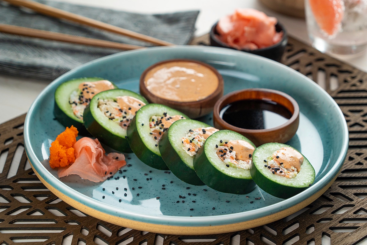 Cucumber Sushi with Tampico de Bits