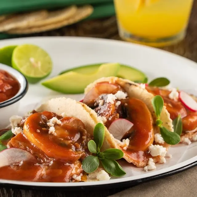 Delicious Vegan Marinated Mushroom Tacos